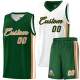 Custom Double Side Basketball Jersey Sets 90s Hip Hop Sports Shirts