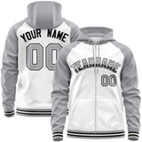 Custom Individualized Long-Sleeve Sportswear For Unisex Full-Zip Raglan Sleeves Fashion Hoodie