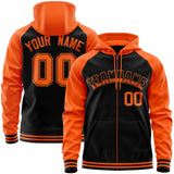 Custom Individualized Long-Sleeve Sportswear For All Age Full-Zip Raglan Sleeves Fashion Hoodie