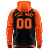 Custom Individualized Long-Sleeve Sportswear For All Age Full-Zip Raglan Sleeves Fashion Hoodie