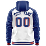 Custom Individualized Long-Sleeve Sportswear For Unisex Full-Zip Raglan Sleeves Fashion Hoodie