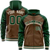 Custom Individualized Long-Sleeve Sportswear For All Age Full-Zip Raglan Sleeves Fashion Hoodie