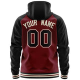 Custom Individualized Long-Sleeve Sportswear For Unisex Full-Zip Raglan Sleeves Fashion Hoodie