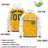 Custom Tailor Made Full-Zip Raglan Sleeves Hoodie Sportswear For Unisex Stitched Team Name Number