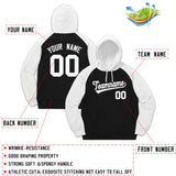 Custom Pullover Hoodie Raglan Sleeves Embroideried Sweatshirt Your Team Logo And Number Adult Youth