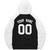 Custom Pullover Hoodie Raglan Sleeves Embroideried Sweatshirt Your Team Logo And Number Adult Youth