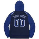 Custom Pullover Hoodie Raglan Sleeves Embroideried Sweatshirt Your Team Logo And Number Adult Youth