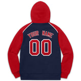 Custom Pullover Hoodie Raglan Sleeves Embroideried Sweatshirt Your Team Logo And Number Adult Youth