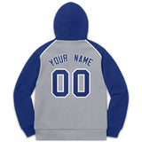 Custom Pullover Hoodie Raglan Sleeves Embroideried Sweatshirt Your Team Logo And Number Adult Youth