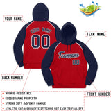 Custom Men's Youth Sweatshirt Stitched Name Number Pullover Raglan Sleeves Fashion Hoodie