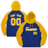 Custom Men's Youth Sweatshirt Stitched Name Number Pullover Raglan Sleeves Fashion Hoodie