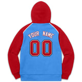 Custom Men's Youth Sweatshirt Stitched Name Number Pullover Raglan Sleeves Fashion Hoodie