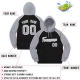 Custom Men's Youth Sweatshirt Stitched Name Number Pullover Raglan Sleeves Fashion Hoodie