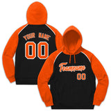 Custom Men's Youth Sweatshirt Stitched Name Number Pullover Raglan Sleeves Fashion Hoodie