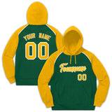 Custom Men's Youth Sweatshirt Stitched Name Number Pullover Raglan Sleeves Fashion Hoodie