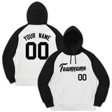 Custom Men's Youth Sweatshirt Stitched Name Number Pullover Raglan Sleeves Fashion Hoodie