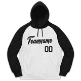 Custom Men's Youth Sweatshirt Stitched Name Number Pullover Raglan Sleeves Fashion Hoodie