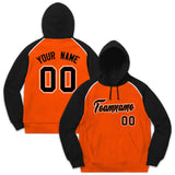 Custom Men's Youth Sweatshirt Stitched Name Number Pullover Raglan Sleeves Fashion Hoodie