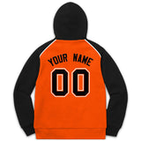 Custom Men's Youth Sweatshirt Stitched Name Number Pullover Raglan Sleeves Fashion Hoodie