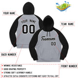 Custom Men's Youth Sweatshirt Stitched Name Number Pullover Raglan Sleeves Fashion Hoodie