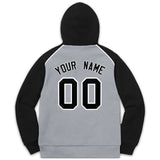 Custom Men's Youth Sweatshirt Stitched Name Number Pullover Raglan Sleeves Fashion Hoodie