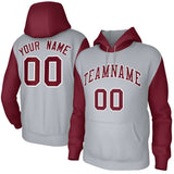 Custom Raglan Sleeves Hoodie Pullover Sweatshirts Design Team Sweatshirts