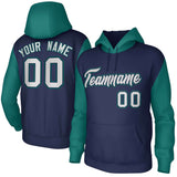 Custom Raglan Sleeves Hoodie Pullover Sweatshirts Personalized Athletic Sweatshirts