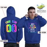 Custom Pullover Sports Fashion Hoodie Embroideried Your Team Logo And Number Adult Youth