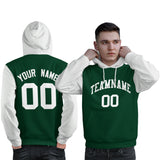 Custom Stitched Your Team Logo and Number For Man Raglan Sleeves Sports Pullover Sweatshirt Hoodie