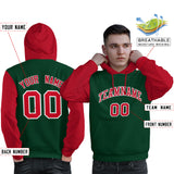 Custom Long-Sleeve Pullover Hoodie Raglan Sleeves Sportswear For Man Stitched Team Name Number Logo