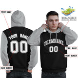 Custom Stitched Your Team Logo and Number For Man Raglan Sleeves Sports Pullover Sweatshirt Hoodie