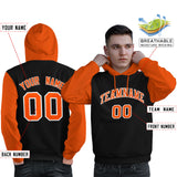 Custom Long-Sleeve Pullover Hoodie Raglan Sleeves Sportswear For Man Stitched Team Name Number Logo