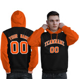 Custom Long-Sleeve Pullover Hoodie Raglan Sleeves Sportswear For Man Stitched Team Name Number Logo