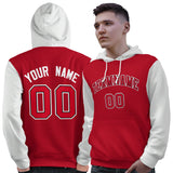 Custom Stitched Your Team Logo and Number For Man Raglan Sleeves Sports Pullover Sweatshirt Hoodie