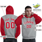 Custom Long-Sleeve Pullover Hoodie Raglan Sleeves Sportswear For Man Stitched Team Name Number Logo