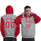 Custom Long-Sleeve Pullover Hoodie Raglan Sleeves Sportswear For Man Stitched Team Name Number Logo