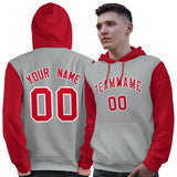 Custom Long-Sleeve Pullover Hoodie Raglan Sleeves Sportswear For Man Stitched Team Name Number Logo