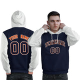 Custom Long-Sleeve Pullover Hoodie Raglan Sleeves Sportswear For Man Stitched Team Name Number Logo