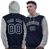 Custom Long-Sleeve Pullover Hoodie Raglan Sleeves Sportswear For Man Stitched Team Name Number Logo