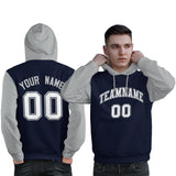 Custom Long-Sleeve Pullover Hoodie Raglan Sleeves Sportswear For Man Stitched Team Name Number Logo