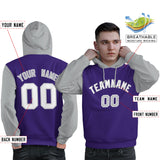 Custom Made to Order Long-Sleeve Pullover Hoodie Raglan Sleeves For Man Embroideried Your Team Logo and Number