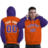 Custom Made to Order Long-Sleeve Pullover Hoodie Raglan Sleeves For Man Embroideried Your Team Logo and Number