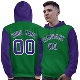 Custom Made to Order Long-Sleeve Pullover Hoodie Raglan Sleeves For Man Embroideried Your Team Logo and Number