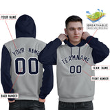 Custom Made to Order Long-Sleeve Pullover Hoodie Raglan Sleeves For Man Embroideried Your Team Logo and Number