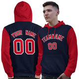 Custom Bespoke Long-Sleeve Pullover Hoodie Raglan sleeves Embroideried Your Team Logo and Number For Man