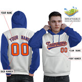 Custom Pullover Hoodie For Man Raglan Sleeves Stitched Text Logo Personalized Hip Hop Sportswear