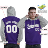 Custom Cotton Pullover Raglan Sleeves Hoodie For Man Personalized Couples Sport Sweatshirt