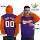 Custom Unique Long-Sleeve Training Pullover Raglan Sleeves Hoodie Sports For Man Stitched Name Number