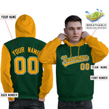 Custom Pullover Hoodie For Man Raglan Sleeves Stitched Text Logo Personalized Hip Hop Sportswear