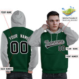 Custom Personalized Long-Sleeve Workout Pullover Raglan Sleeves Hoodie Sport Sweatshirt For Man